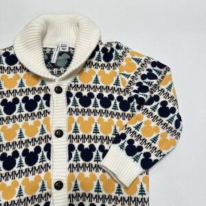 Janie & Jack x Disney Children's Mickey Mouse Fair Isle Cardigan Sweater 18-24 m
